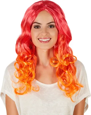 Produktbild von Frauenperücke Locken Ombré - rot