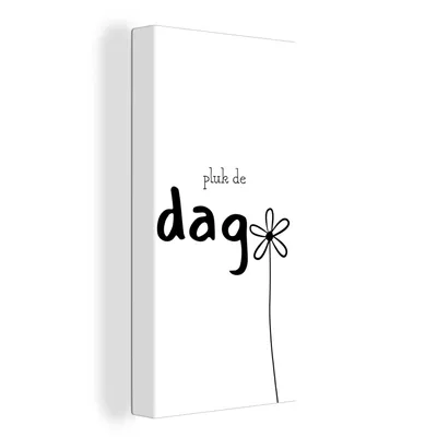 Obrázek produktu pro OneMillionCanvasses® Malba na plátně Nástěnná malba na plátně - Přísloví - Využij dne - Citáty - Carpe diem - 20x40cm