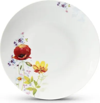 Produktbild von Flacher Teller, tschechisches Porzellan, 26 cm, Leander