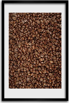 Produktbild von Bild - Bilderrahmen - 40 cm x 60 cm - MDF - Rahmen - Wandkunst - Körner Kaffee