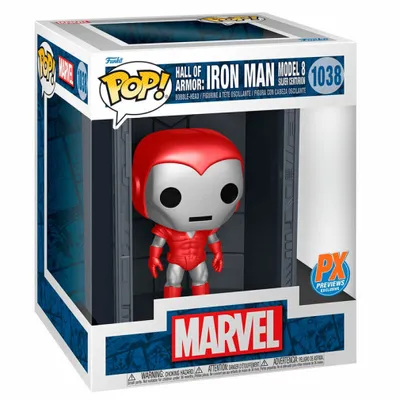 Immagine prodotto di Marvel POP! Deluxe Vinyl Figur Hall of Armor Iron Man Modello 8 Silver Centurion PX Exclusive 9 cm