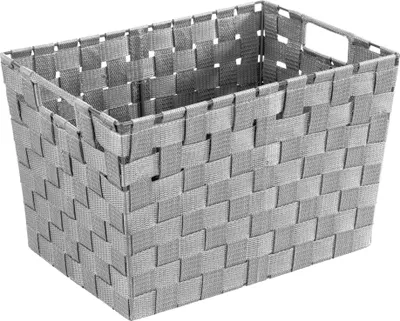 Produktbild von WENKO Aufbewahrungs Korb Box Regal Adria M Grau Kiste Bad WC Küchen Accessoires