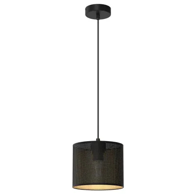 Image de Luminex lampe suspendue 'Jovin' en métal noir