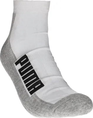 Produktbild von 2er Pack PUMA Cushioned Quarters Socken white/grey/black 35-38