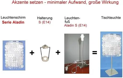 Produktbild von Leuchtenadapter für Tischleuchten Fassung E27