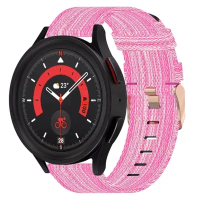 Produktbild von Für Samsung Galaxy Watch FE 6 5 4 Normal Pro Classic alle Größen Gewebtes Nylon Band
