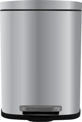 Produktbild von Spirella Kosmetikeimer 12 Liter Edelstahl mit Absenkautomatik und Inneneimer "Akira" Badezimmer Mülleimer Softclose Abfalleimer silber matt