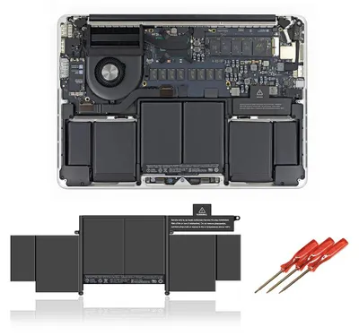 Immagine prodotto di Batteria Tradebit per Apple MacBook Pro 13" 2015 A1493, 6330 mAh, A1582 - Batteria di ricambio per laptop, batteria per notebook agli ioni di litio