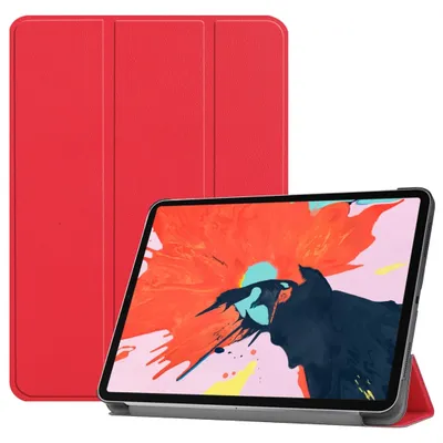 Produktbild von Mobigear Tri-Fold iPad Pro 12.9 Zoll (2018) Hülle Klapphülle - Rot