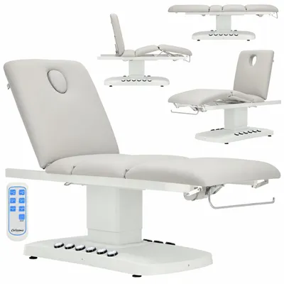 Produktbild von Elektrische Massageliege für Kosmetikstudio Pediküre Heizung Verstellung Fußsteuerung + Fernbedienung 3 Motoren Verona, KI-generiertes Bild