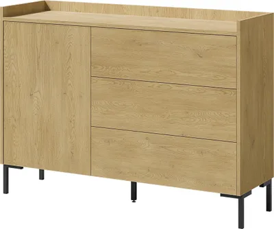 Produktbild von Kommode mit Schubladen Liam 1D3S 125 Cremona-Eiche