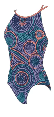 Productafbeelding van Speedo Alo Pt Twnstrp Jf Blauw/Purper 5212 Ammonite/Zacht Koraal/Miami 140