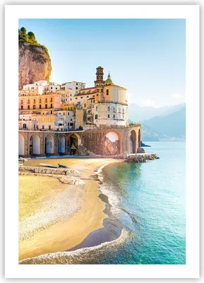 Produktbild von Poster - Poster ohne Rahmen - Küste Amalfi Italien - 50x70 cm - Wand Bild - Wanddeko - Wandbilder - Kunstposter - Wandposter - Bilder - Kunstdruck - Wanddekoration - Wandbild - P2XPA50x70-5187