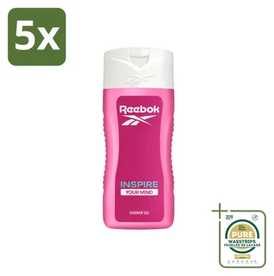 Produktbild von 5 x Reebok Inspire Your Mind Douchegel - 400 ml - Vorratspackung - 5 Stücke