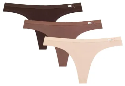 Immagine prodotto di Slip a string, modello Atlantic, in cotone al 95%, color marrone/beige, taglia L