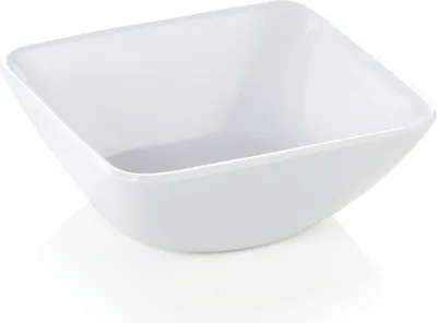 Produktbild von 12x Dipschale ekig Melamin 50 ml weiß bruchfest Ø 6 cm
