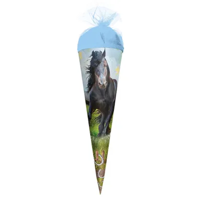 Immagine prodotto di Cono scuola Roth Power Horse : 50 cm, rotondo, chiusura in tulle Dimensioni e chiusura: 50 cm, rotondo, chiusura in tulle