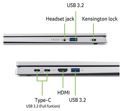 Produktbild von 15,6" Acer Extensa FHD Intel Core 7 5.4GHz 16GB 1TB SSD Windows 11 Office 2024 Tasche & Maus