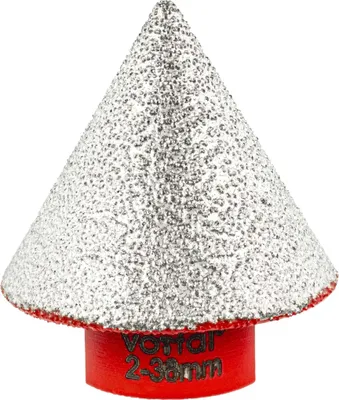 Produktbild von Diamant Kegelfräser 2 - 38 mm Diamantfräser Konisch Fräsfinger Fasenbohrer Keramik Fliesen