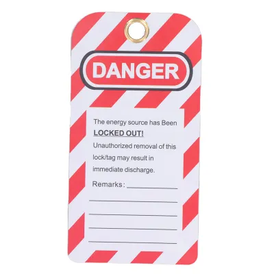 Obrázok produktu pre Štítky Lockout Tagout, opakovane použiteľné štítky Lockout Tagout, Lockout Tagout, Lockout Tagout Kit, Lockout Tags, PVC Lockout Tags