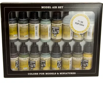 Produktbild von Vallejo Model Air Set - RLM Komplett Set 16x17ml 71193