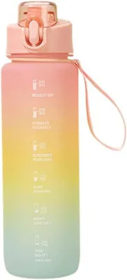 Produktbild von aladdien - Sportflasche - Wasserflasche - Auslaufsicher - Rosa - Wiederverwendbar - Nachhaltig - Trinkflasche - Geeignet für Damen und Herren - Große Größe