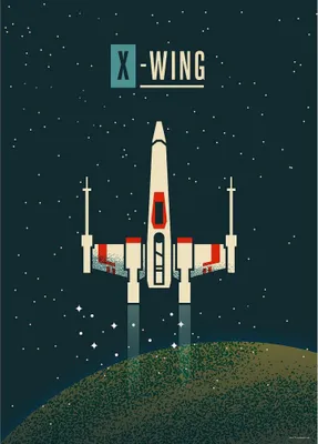 Produktbild von Kunstposter – X Wings – 30 x 40 cm
