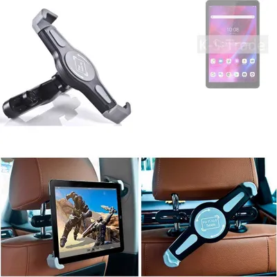 Produktbild von K-S-Trade Tablethalterung kompatibel mit Lenovo Smart Tab M8 (3rd Gen) with Google Assistant Wi-Fi KFZ Kopfstützen Halterung 360° Auto Sitzhalterung