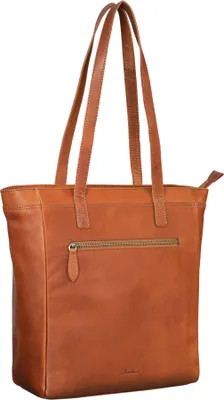Produktbild von Benthill Damen Shopper Leder - Umhängetasche aus Rindsleder - Handtasche mit Reißverschluss - Schultertasche / Ledertasche - Vintage Beutel