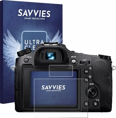 Produktbild von 18x Für Sony Cyber-Shot DSC-RX10 IV Schutzfolie Savvies Displayschutz Display Schutz Folie Klar Transparent