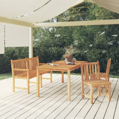 Productafbeelding van Maison Exclusive - Tuinset voor 4 personen, massief teakhout
