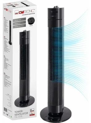 Zdjęcie produktu dla Clatronic T-VL 3770 Turmventilator 35W schwarz Wentylator