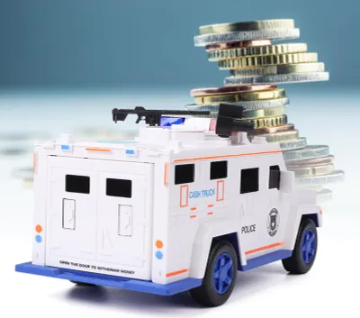 Produktbild von Cash Truck Spardose Fingerabdruck Passwort Elektronische automatische Münzen SparboxWeiß