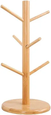 Image de Support pour tasses à café - 6 compartiments pour le rangement - Porte-tasses à café - Organisateur pour 6 tasses - Rangement pour tasses à café et tasses