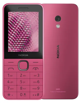 Obrázek produktu pro Nokia 225 (2024), Na výšku, Dual SIM, 6,1 cm (2.4"), 0,3 MP, 1450 mAh, Růžová