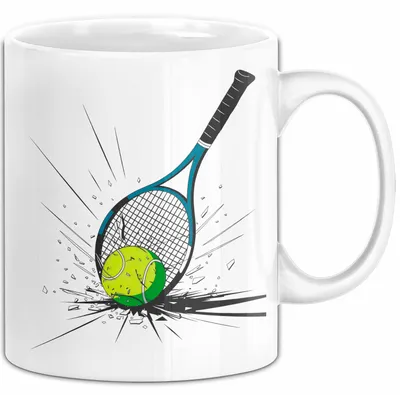 Produktbild von Tennis Spieler Tasse Geschenkidee für Tennisliebhaber (Weiß)