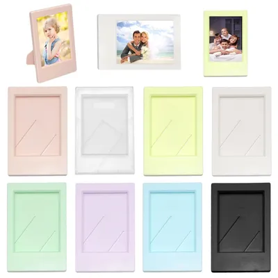 8 Mini-Fotorahmen aus Kunststoff, 9,2 x 6,1 cm, bunt, für Instax Mini