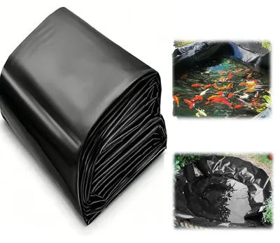 HDPE Teichfolie 0,2 mm, schwarz, 3x4 m, für Fischteiche