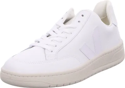 Produktbild von Veja V 12 Herren Schnürung Leder Turnschuhe Weiß – 7 Großbritannien - 41 EU - 8 US / Weiß