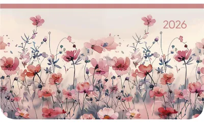 Immagine prodotto di Ladytimer Pad Campo di fiori 2026 - Calendario tascabile 15,6x9 cm - Fiori - Settimanale - 128 pagine - Taccuino - Edizione Alpha