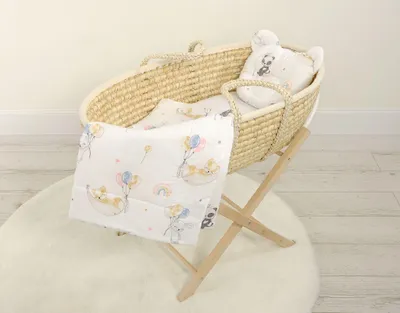 Produktbild von Teddybär-Bettdecke mit Füllung und Konturkissen - 2-teiliges Set - Ballons