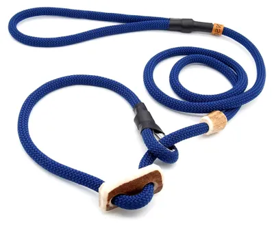 Produktbild von Retriever-Leine/Moxonleine Sporty-Style | robuste Hundeleine aus Tau mit Klemme & Halsbandfunktion | 8mm – griffig & wetterfest | Training, Alltag & Dummyarbeit