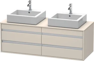 Produktbild von Waschtischunterbau KETHO 550x1400x496mm taupe taupe