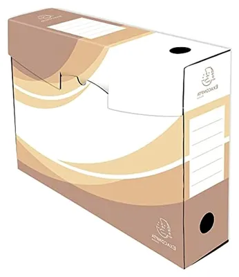 Produktbild von Archivboxen aus Kraftpapier – 250 x 330 mm, 80 mm Rücken, für A4-Dokumente – (5 Stück)