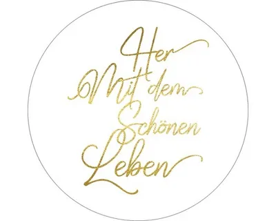 Produktbild von Glasbild Schönes Leben Ø 20 cm