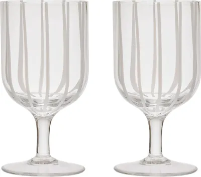 Image de OYOY LIVING Autres verres L7.7 x W7.7 x H15 blanc