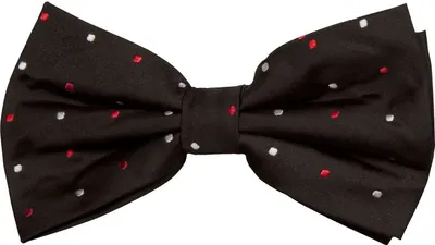Produktbild von Fabio Farini - 1 Stück Herren Fliegen mit Punkten - Männer Querbinder Vorgebunden Bowtie Schwarz (Rot, Weiß)