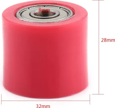 Obrázek produktu pro 8mm pohon řetězové kladky váleček posuvník napínací kolo vedení pro silniční motocykl ATV červená