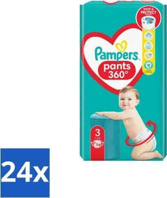 Obrázek produktu pro Pampers – plenkové kalhotky – velikost 3 – 56 plen – výhodné balení – 24 kusů