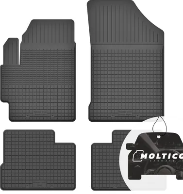 Produktbild von Gummimatten mit Rand Auto Fußmatten Gummi Automatten Passgenau 4-teilig Set - passend für Subaru Justy III 2003-2007